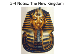 5-4 Notes: The New Kingdom
