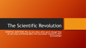 The Scientific Revolution - Mater Academy Lakes High School