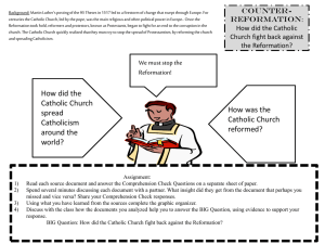 Catholic Counter-Reformation Worksheet: Primary Sources