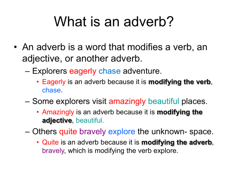 What Is An Adverb Opener