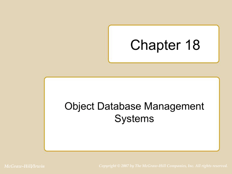 Chapter 18 Of Database Design, Application Development