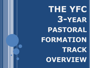 YFC 3-Year Pastoral Formation Track Overview