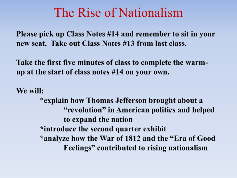 Rise Of Nationalism