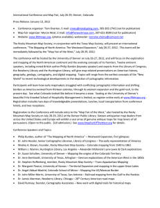 Press Release - Rocky Mountain Map Society