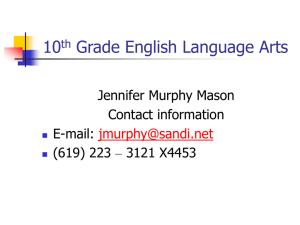 10th Grade World Literature