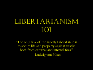 Libertarianism 101 - DuPage Libertarians