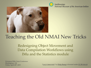 Teaching the Old NMAI New Tricks: Redesigning