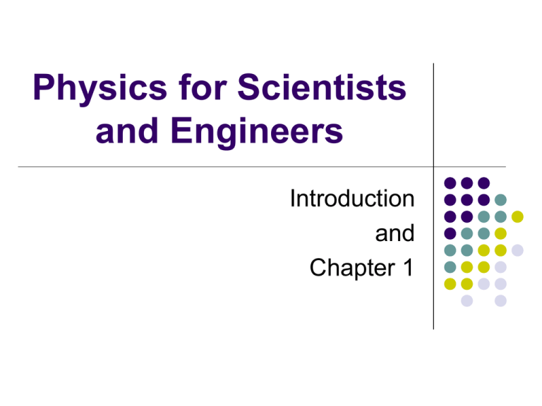 Physics for Scientists and Engineers