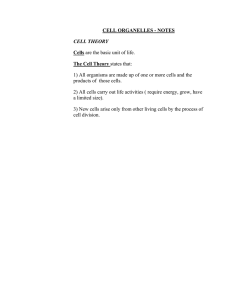 organelle notes