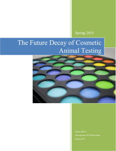 The Future Decay of Cosmetic Animal Testing