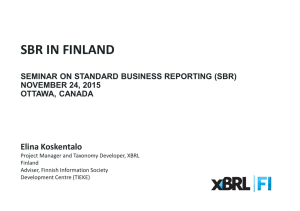 5. SBR in Finland - Elina Koskentalo
