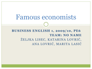 Famous economists