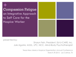 Recognizing & Managing Compassion Fatigue - Ed-U