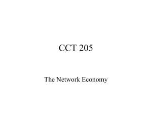 CCT_205_Lecture 3_Network_Economy0 - cct205-w09
