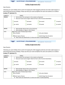 Holiday Assignments-KG2
