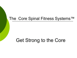 The Core™ Spinal Fitness Systems