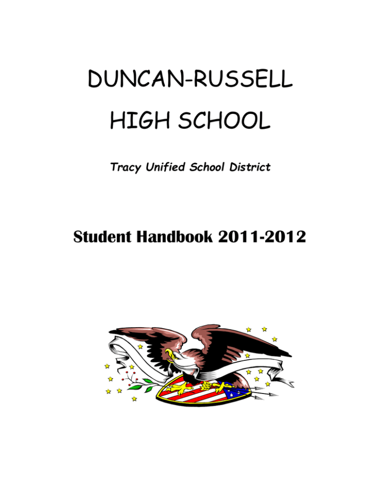 DR Handbook 1112 Tracy Unified School District