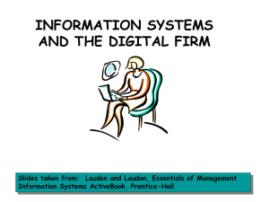 2. THE STRATEGIC ROLE OF INFORMATION SYSTEMS