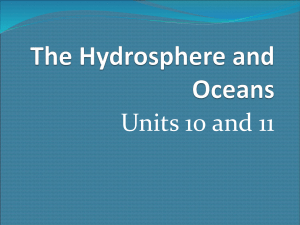 The Hydrosphere and Oceans