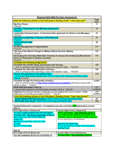 Required AUXLAMS Pre-Class Assignments Read the following