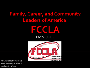 FCCLA - Mrs. Wallace's Class Website