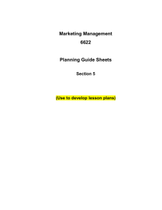 Planning Guide Sheets - Public Schools of Robeson County