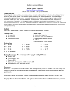 English 9 Syllabus - Staunton City Schools