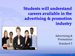 Students will understand careers available in the advertising