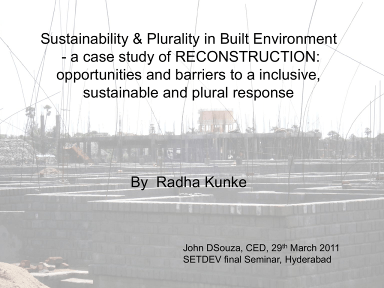 thesis on built environment