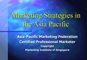 Marketing Strategies in the Asia Pacific