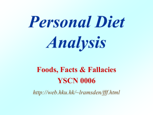 Diet Analysis