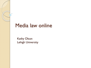 Media law for bloggers