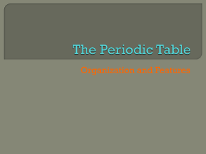 Periodic Table: Organization & Properties - Chemistry Presentation