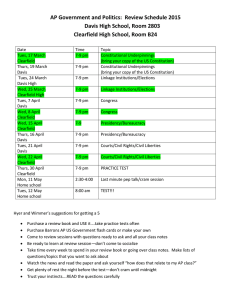 2015 Review Schedule - Davis School District