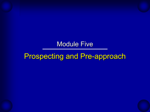 Module 5 Prospecting and Pre