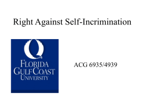 Lecture - Right Against Self