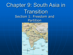 Chapter 9: South Asia in Transition
