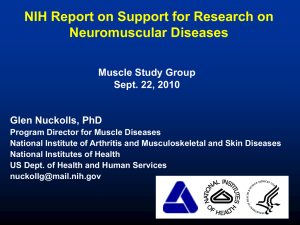 NIH Report on Support for Research on Neuromuscular Diseases