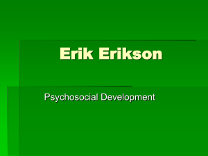 Erik Erikson - Personal Web Pages