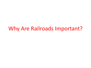 Why Are Railroads Important?