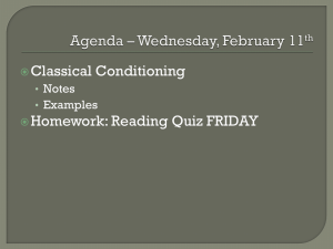 Agenda * Wednesday, February 19th
