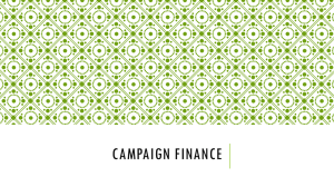 Campaign Finance PowerPoint