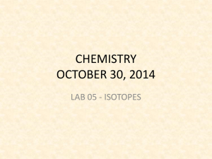 CHEMISTRY SEPTEMBER 11, 2014