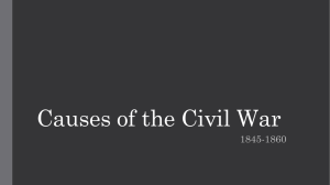 Causes of the Civil War