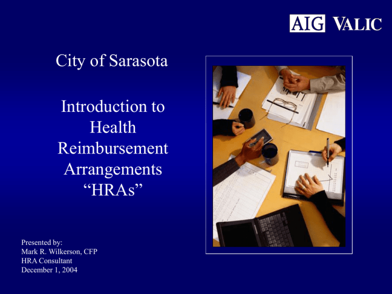 Introduction To Health Reimbursement Arrangements HRAs 