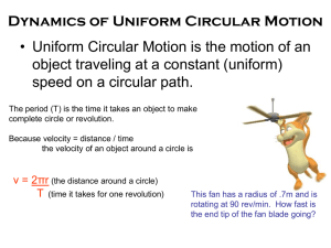 Dynamics of Uniform Circular Motion