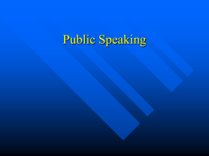 Public Speaking