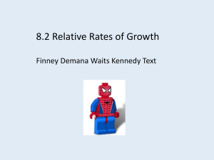 8.2 Relative Rates of Growth Slide Show
