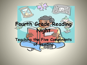 The Five Components of Reading