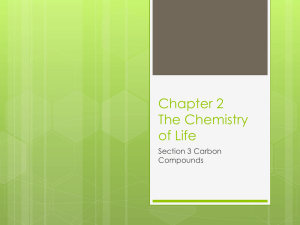 Chapter 2 Carbon Compounds powerpoint